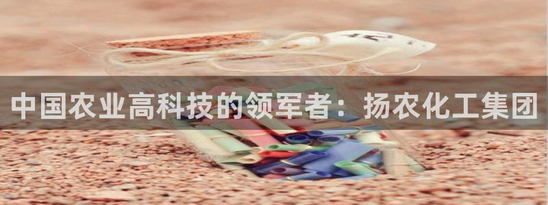 球盟会电子：中国农业高科技的领军者：扬农化工集团