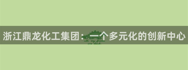 球盟会中国官方网站：浙江鼎龙化工集团：一个多元化的创新中心
