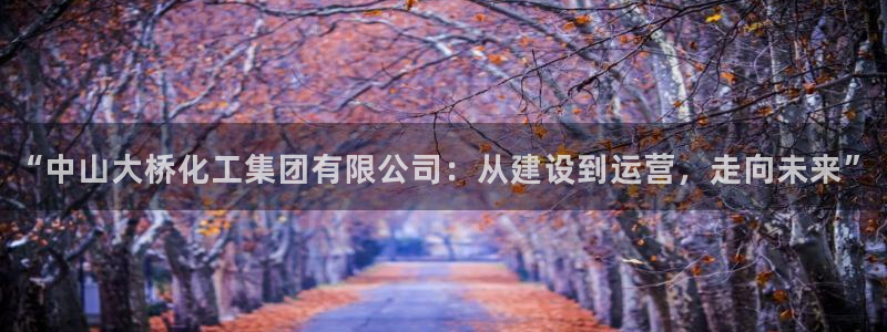 球盟会官网网页版：“中山大桥化工集团有限公司：从建设到运营，